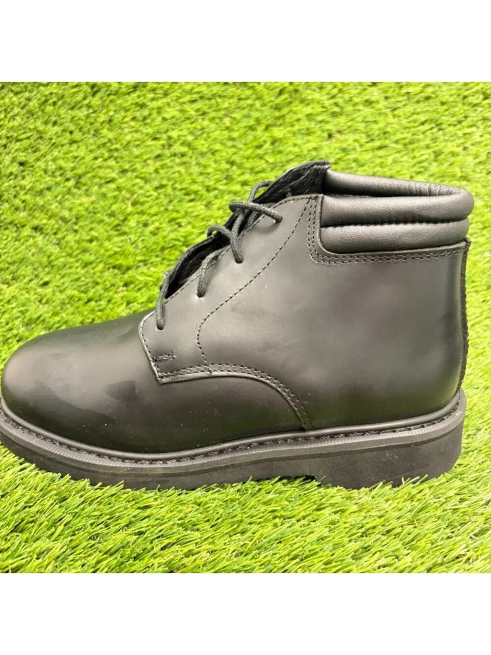 Rocky Polishable Mens Size 5.5 Black Leather Dress Work Chukka Boots Shoes